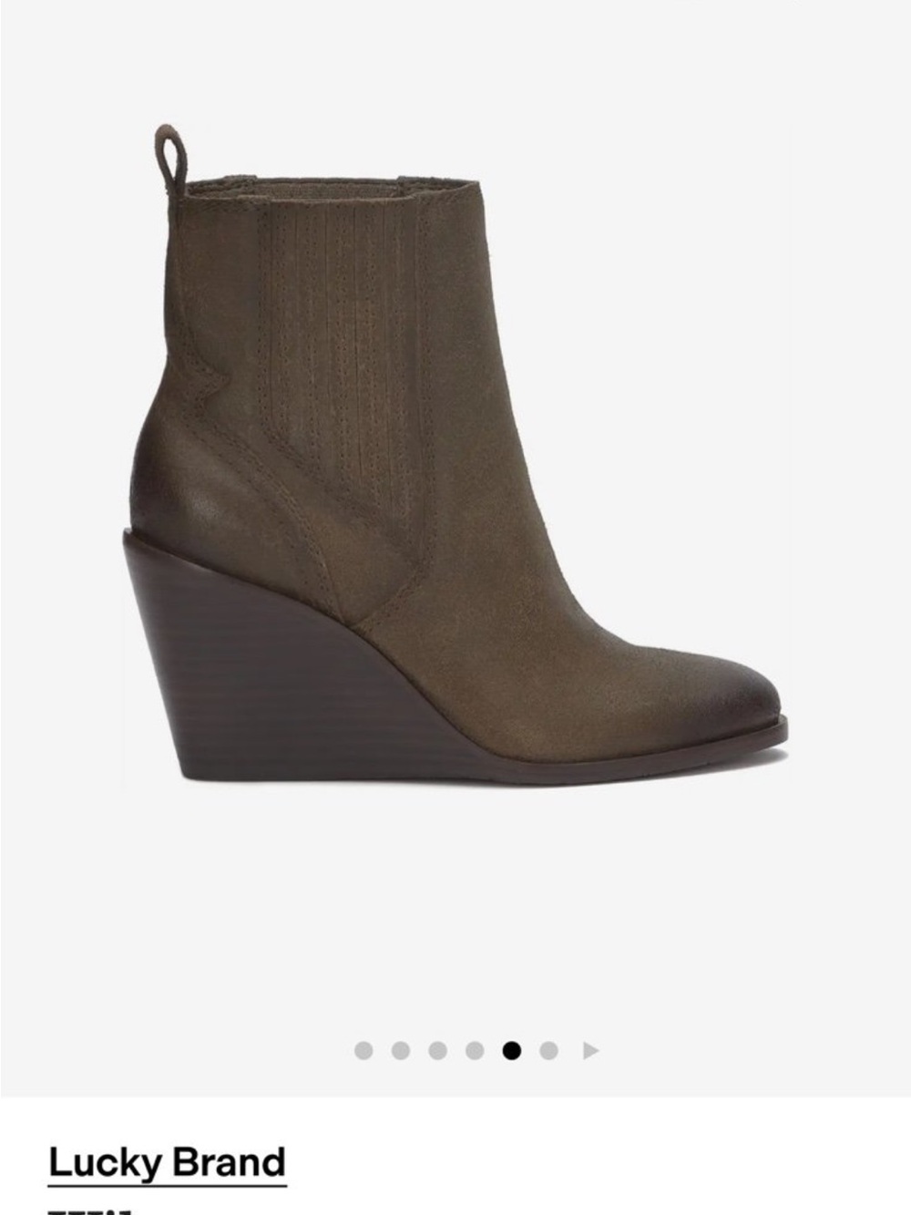 Lucky Brand Wedge Ankle Boots
